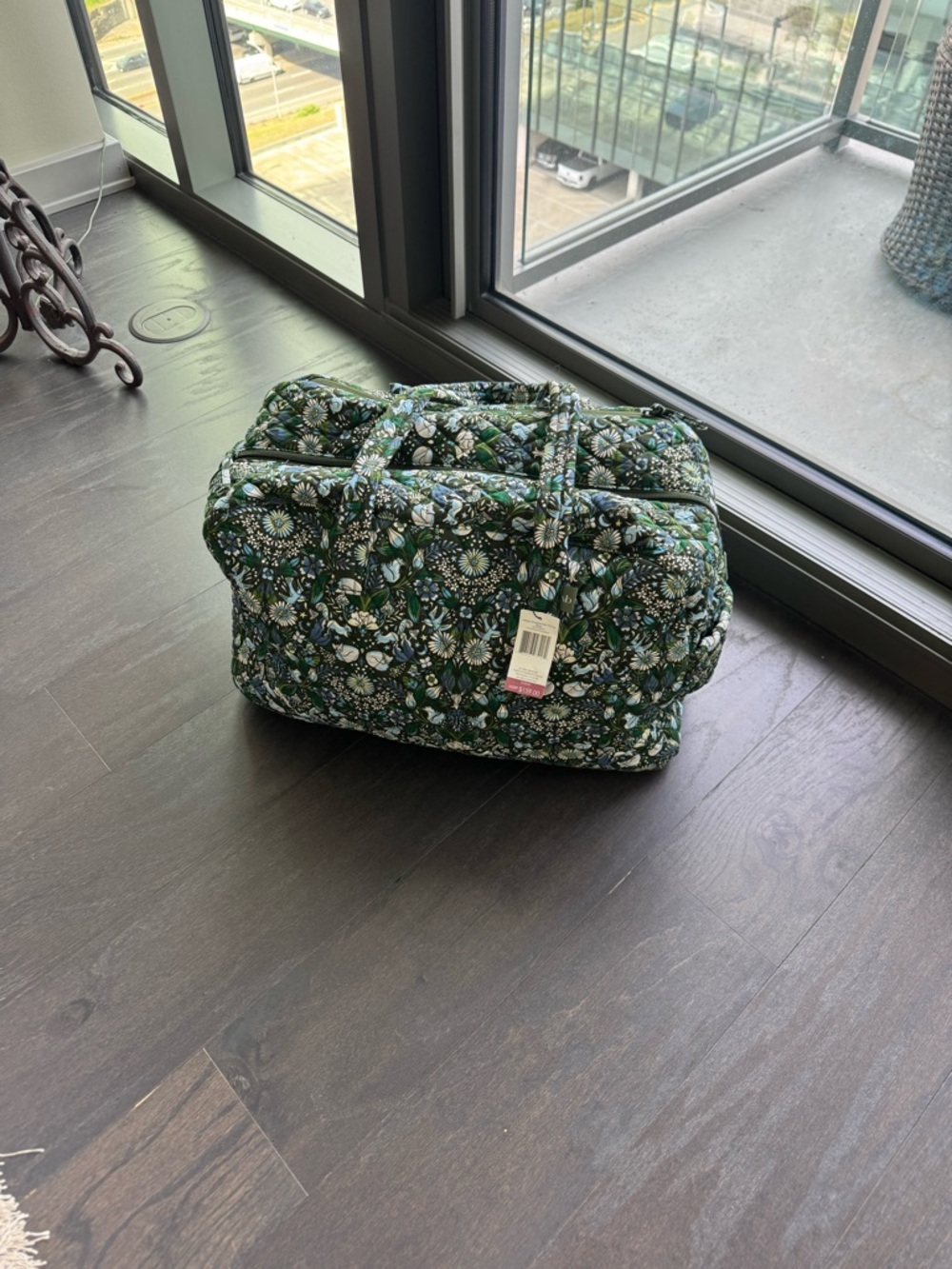 Vera Bradley Quilted Floral Weekender Bag - Green